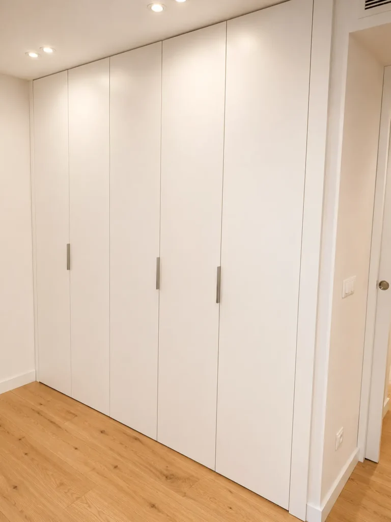 Armario a medida con puertas batientes lisa lacada | Armarios Enova Zaragoza