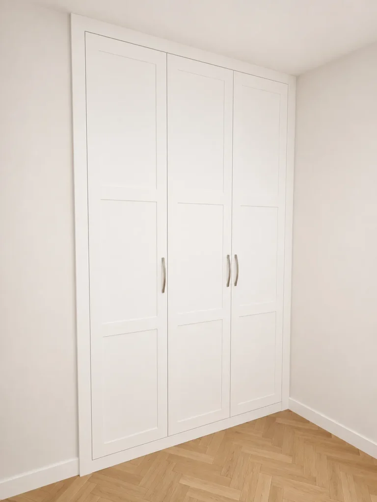 Armario a medida con puertas batientes nova lacada | Armarios Enova Zaragoza