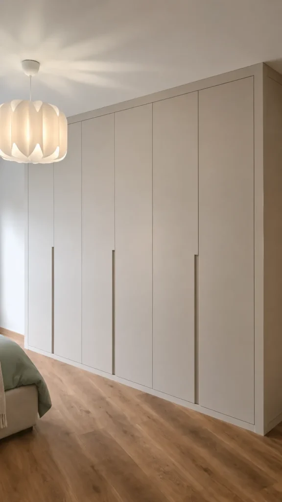 Armario a medida con puertas batientes people lacado magnolia | Armarios Enova Zaragoza
