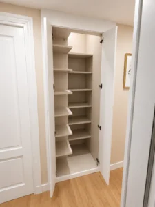 Armario a medida con puertas batientes people pasillo interior | Armarios Enova Zaragoza
