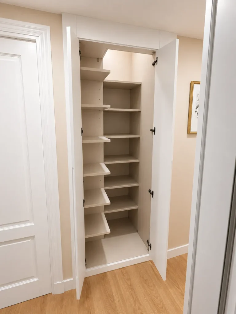 Armario a medida con puertas batientes people pasillo interior | Armarios Enova Zaragoza