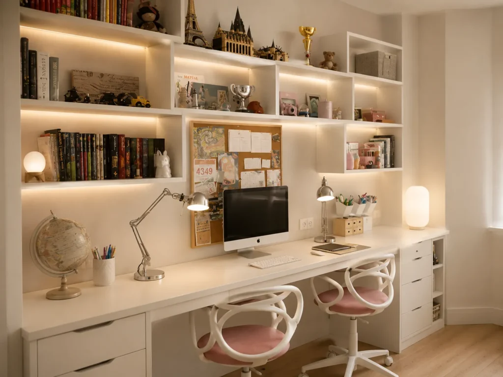 Mueble a medida zona de estudio doble | Armarios Enova Zaragoza