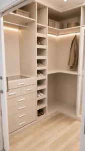 Vestidor a medida abierto | Armarios Enova Zaragoza